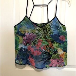 0 Tropical Vintage Bohemian Cami Women Sleeveless Flawy Tank Top Blouse